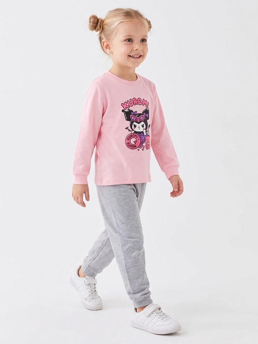 Pembe (3-8 Yaş) Karakter Baskılı İnterlok Kumaş Erkek Çocuk Pijama Takım