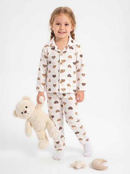Mavi (3-8 Yaş) Karakter Baskılı İnterlok Kumaş Erkek Çocuk Pijama Takım 491042