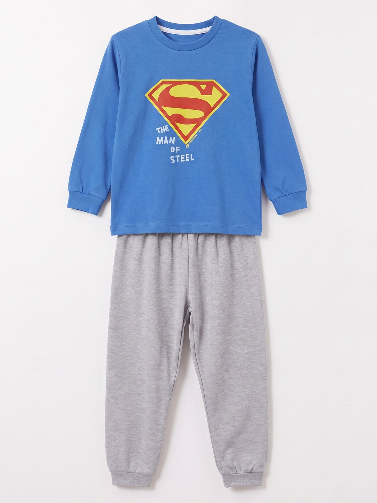 Mavi (3-8 Yaş) Karakter Baskılı İnterlok Kumaş Erkek Çocuk Pijama Takım 491042