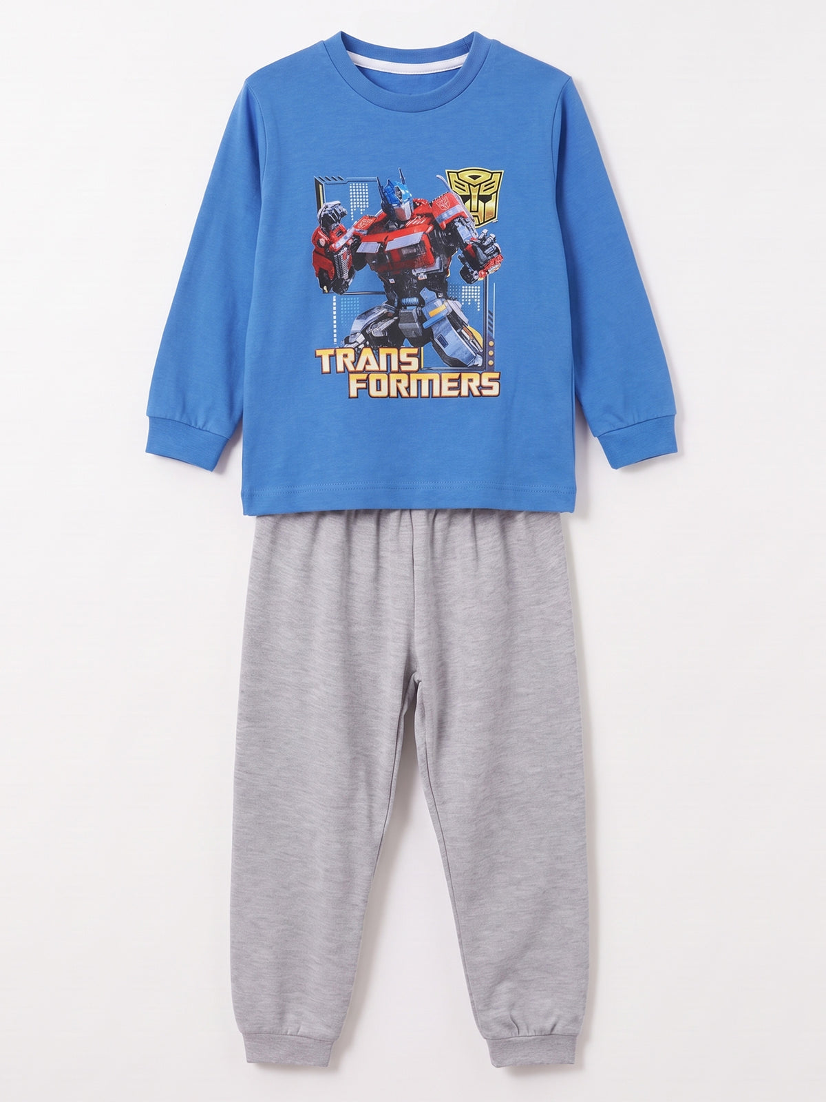 Mavi (3-8 Yaş) Karakter Baskılı İnterlok Kumaş Erkek Çocuk Pijama Takım 491042