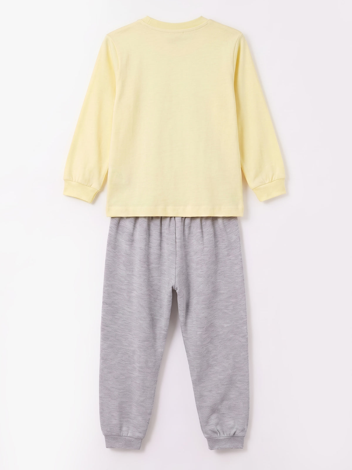 Sarı (3-8 Yaş) Karakter Baskılı İnterlok Kumaş Kız Çocuk Pijama Takım 491042