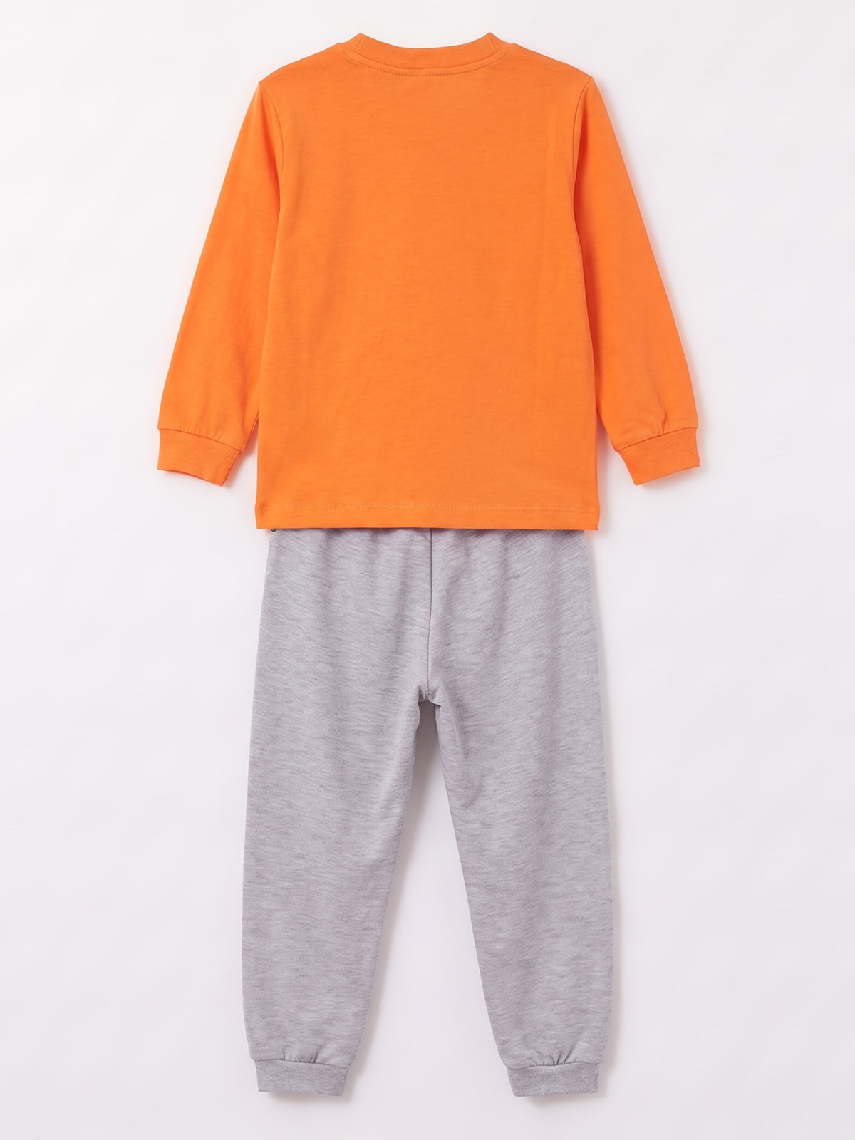 Turuncu (3-8 Yaş) Karakter Baskılı İnterlok Kumaş Erkek Çocuk Pijama Takım 491042