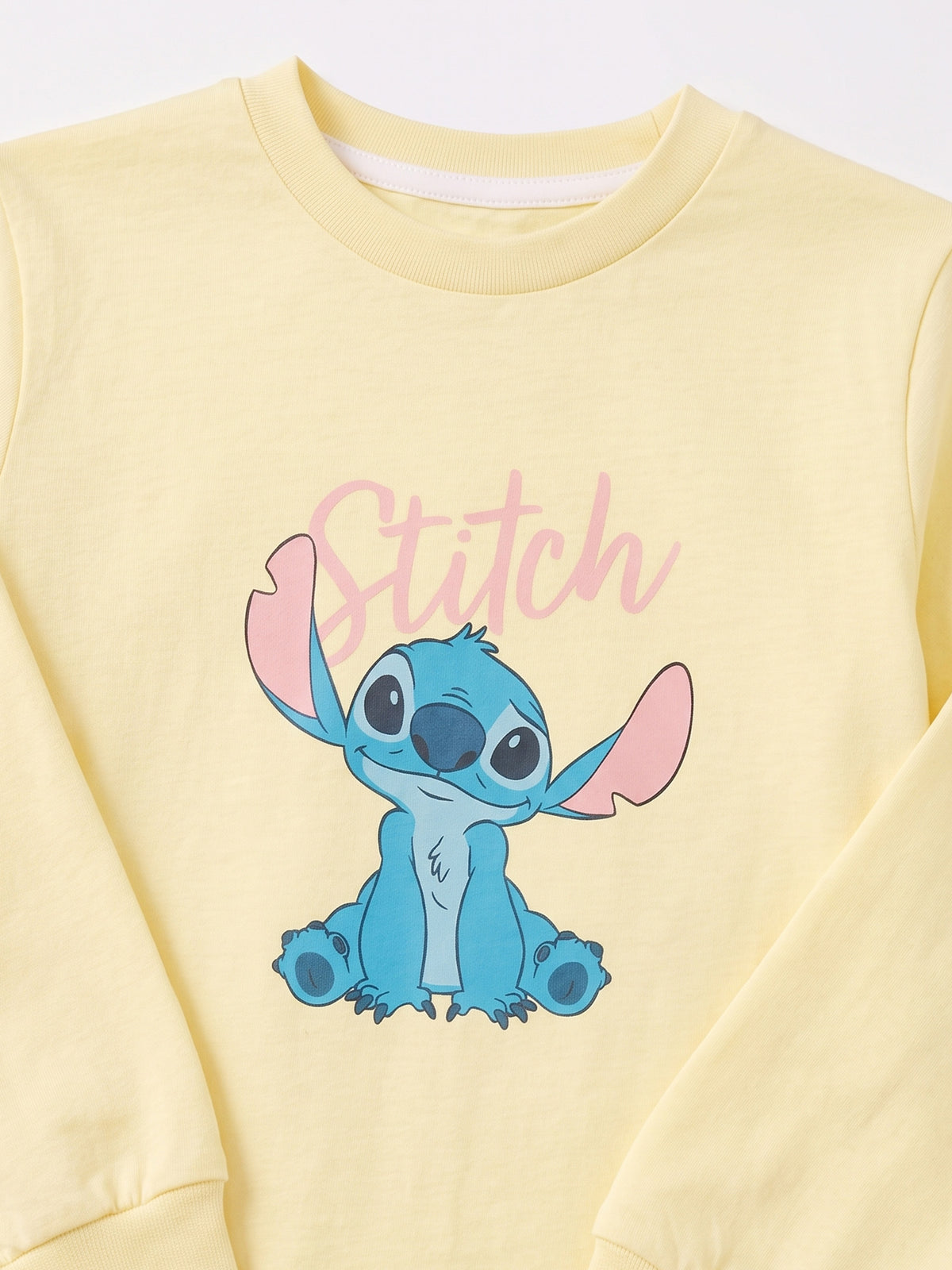 Sarı (3-8 Yaş) Karakter Baskılı İnterlok Kumaş Kız Çocuk Pijama Takım 491042